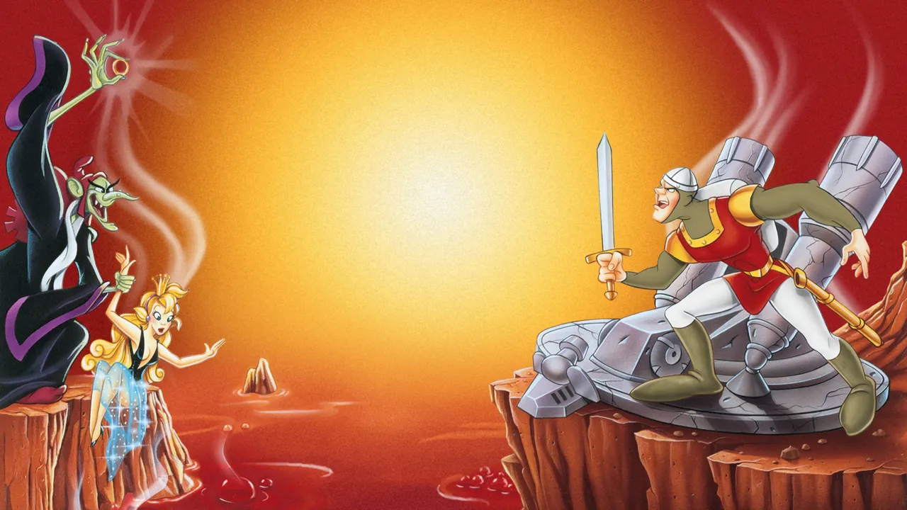 Backdrop artwork for Dragon's Lair: Escape from Singe's Castle