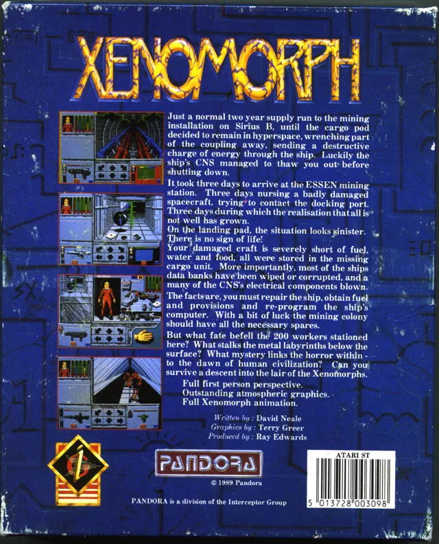 Xenomorph box back