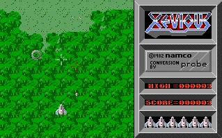 Backdrop artwork for Xevious