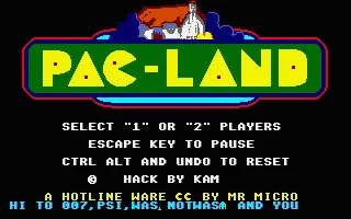 Backdrop artwork for Pac-Land