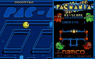Backdrop artwork for Pacmania