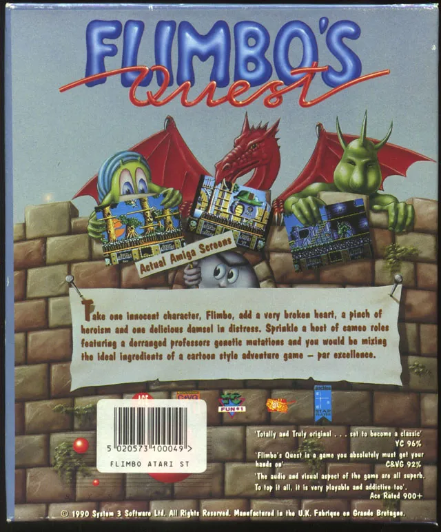 Flimbo's Quest box back