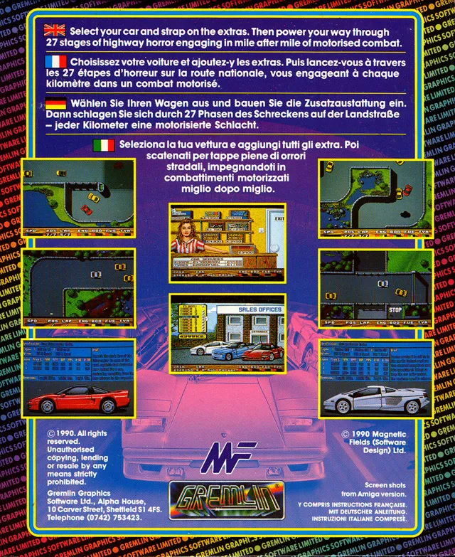 Super Cars box back