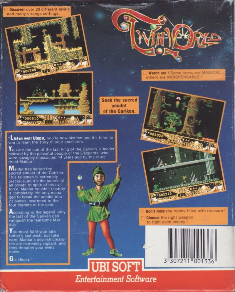 Twin World box back