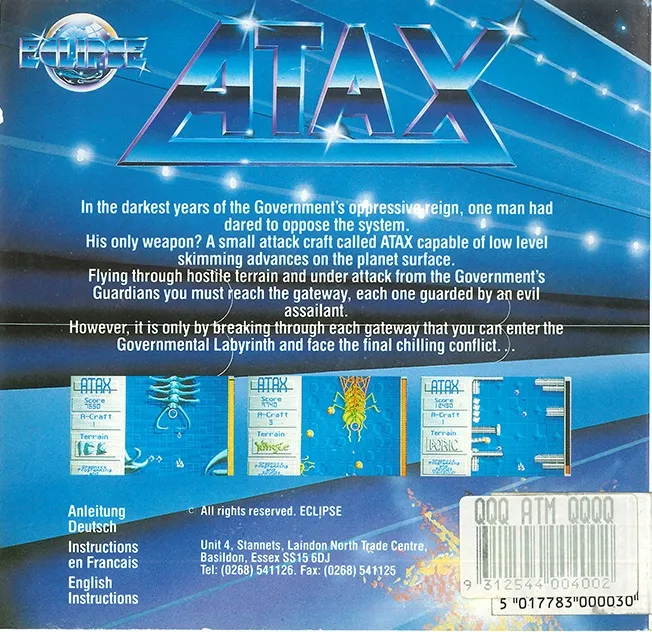 Atax box back