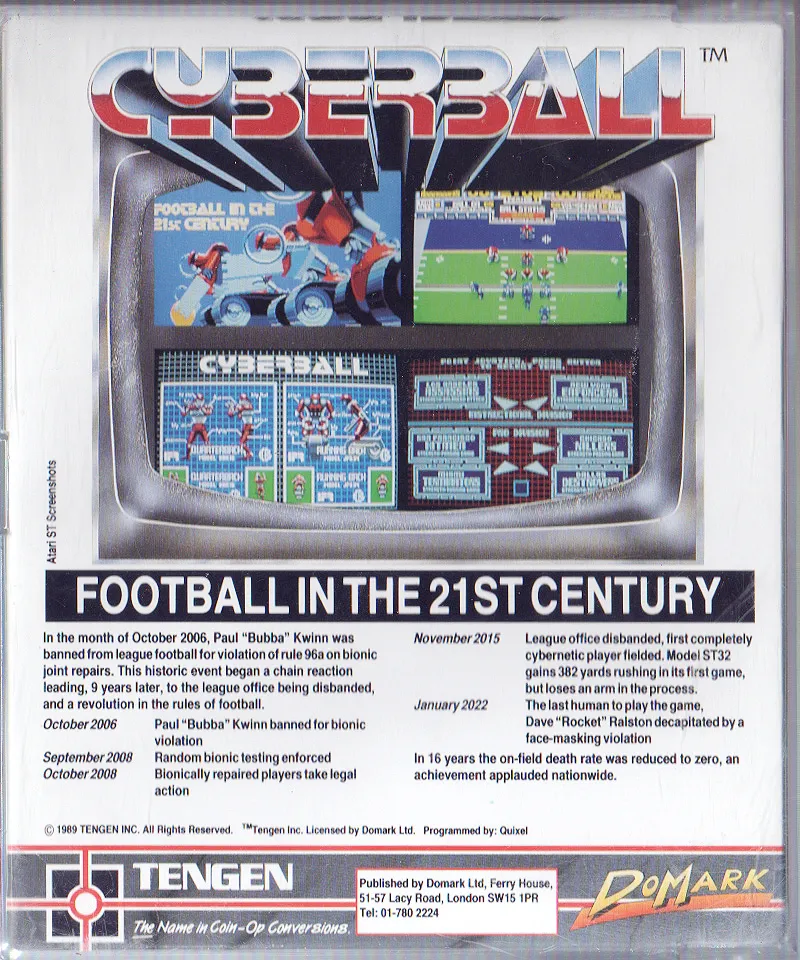 Cyberball box back