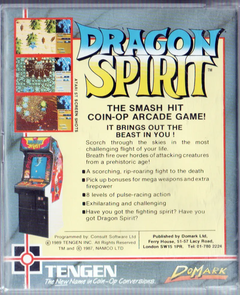Dragon Spirit box back