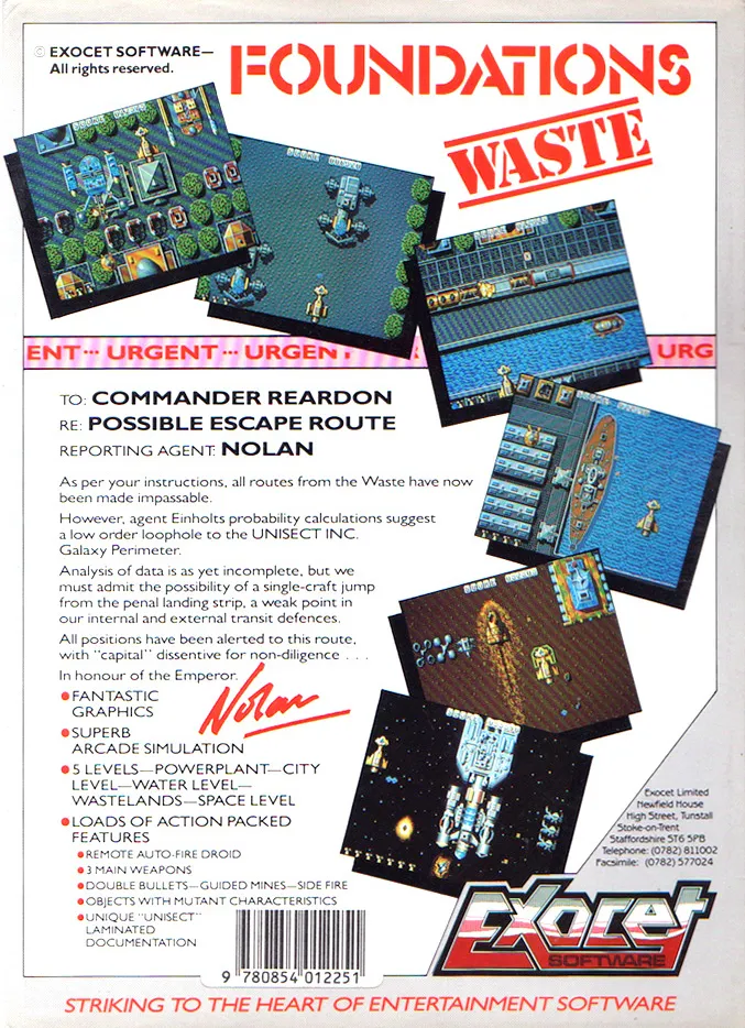 Foundations Waste box back