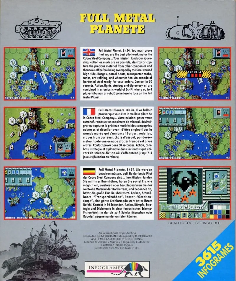 Full Metal Planete box back