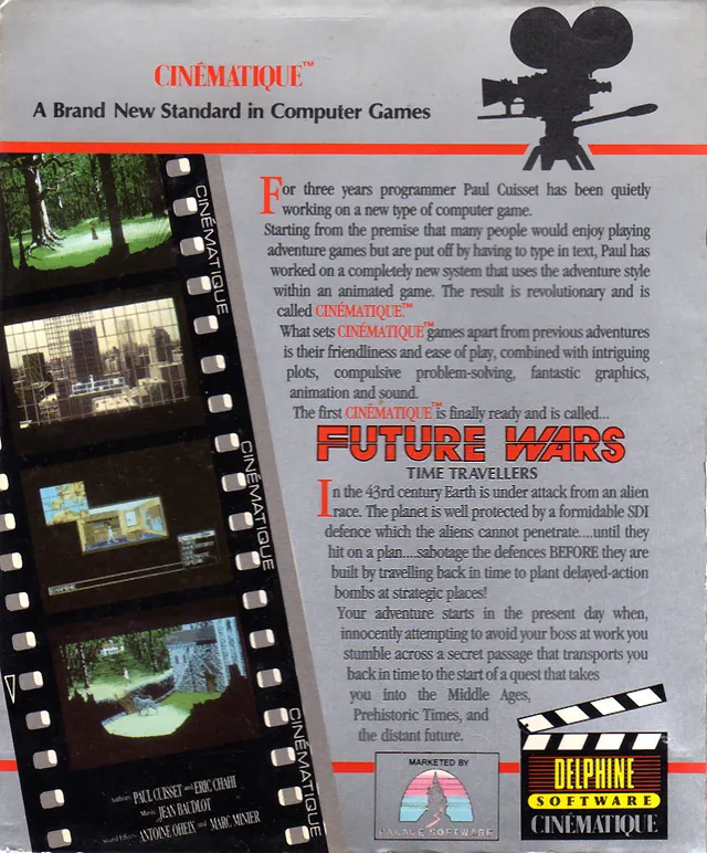 Future Wars: Time Travellers box back