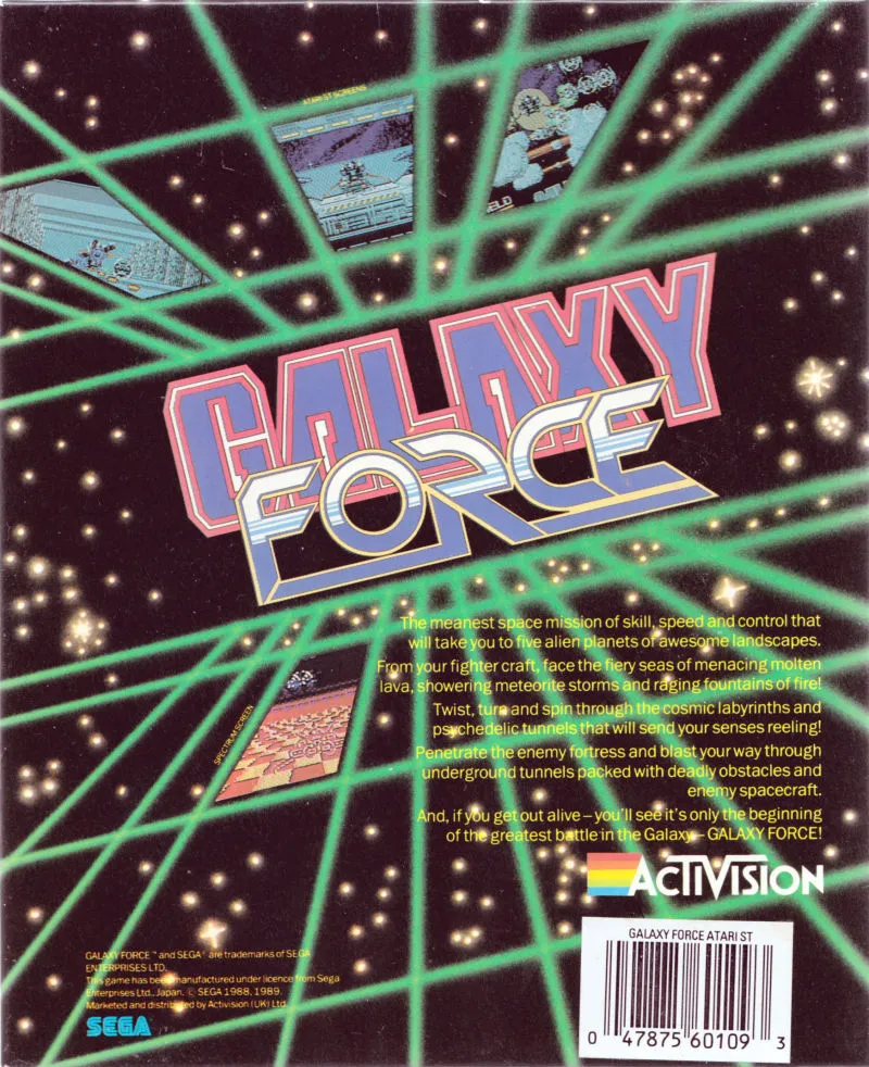 Galaxy Force II box back