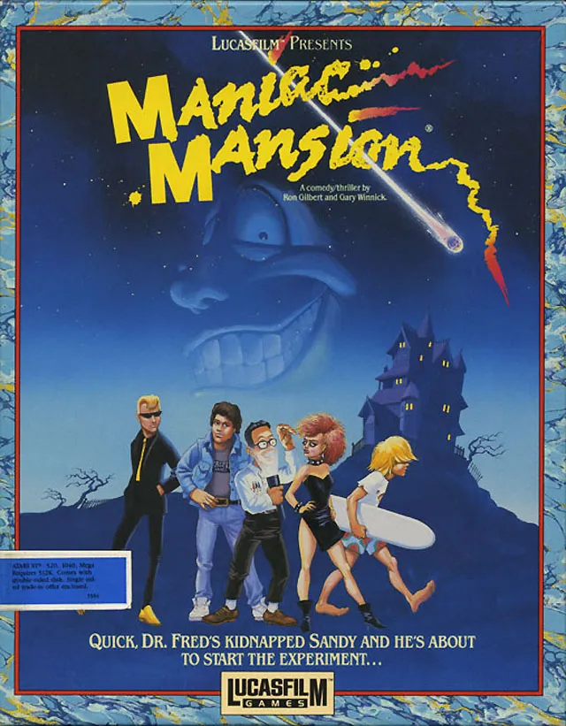 Maniac Mansion box art