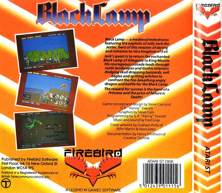 Black Lamp box back