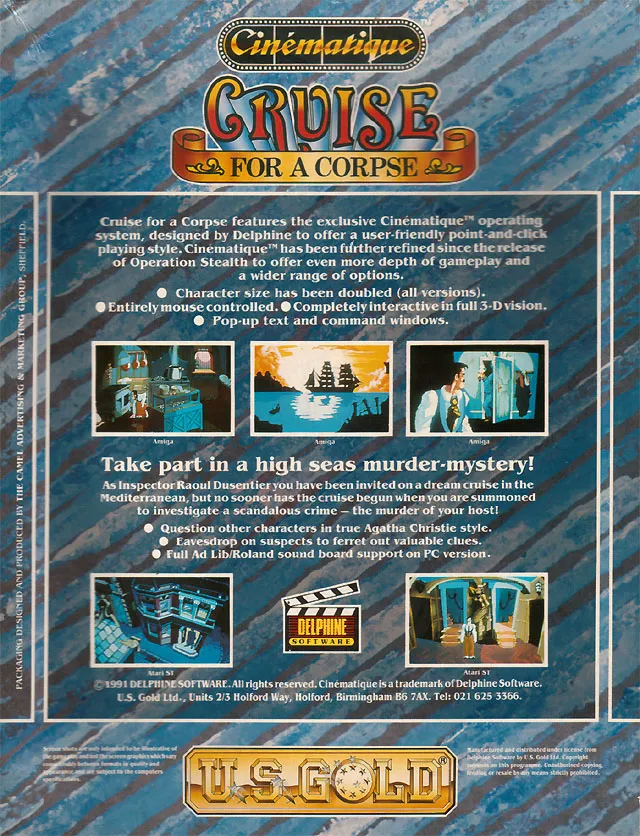 Cruise for a Corpse box back