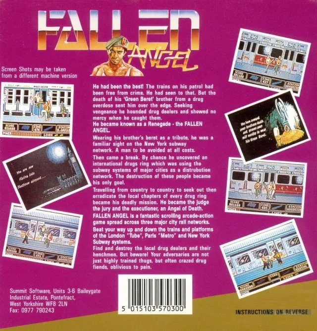 Fallen Angel box back