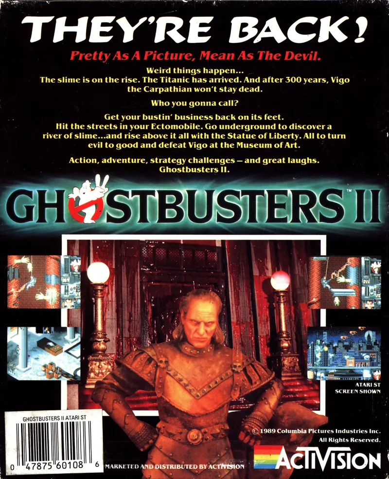Ghostbusters II box back