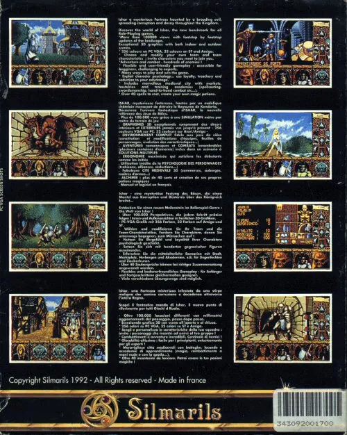 Ishar: Legend of the Fortress box back