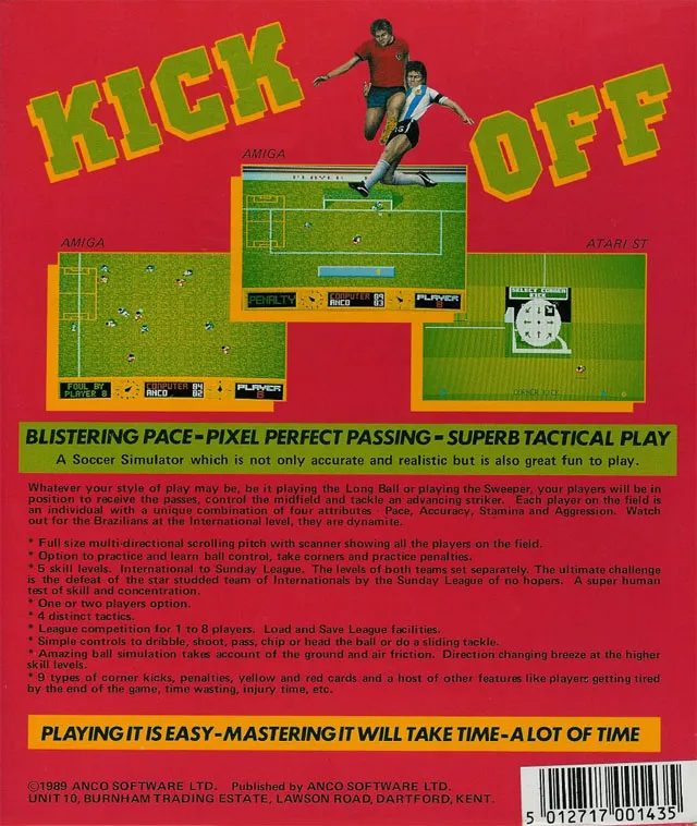 Kick Off box back