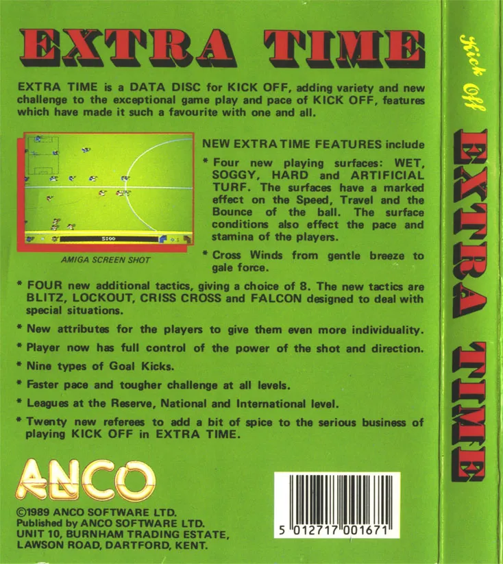 Kick off Extra Time box back