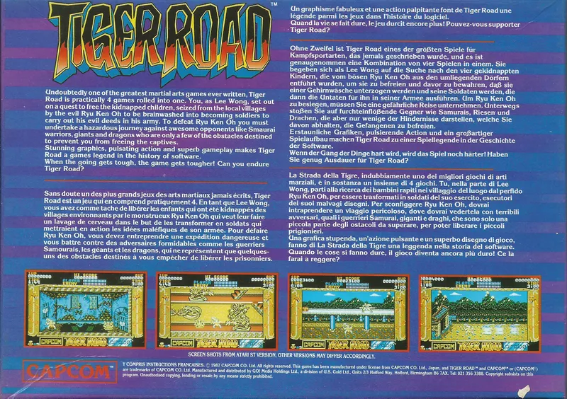 Tiger Road box back
