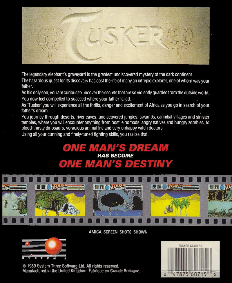 Tusker box back