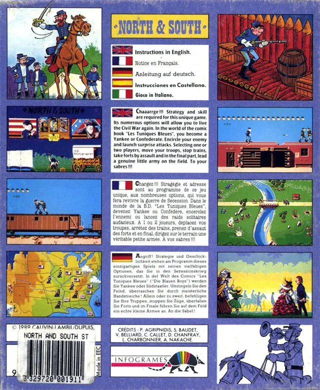 North & South box back