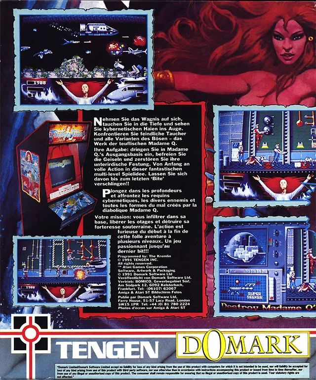 Thunder Blade box back