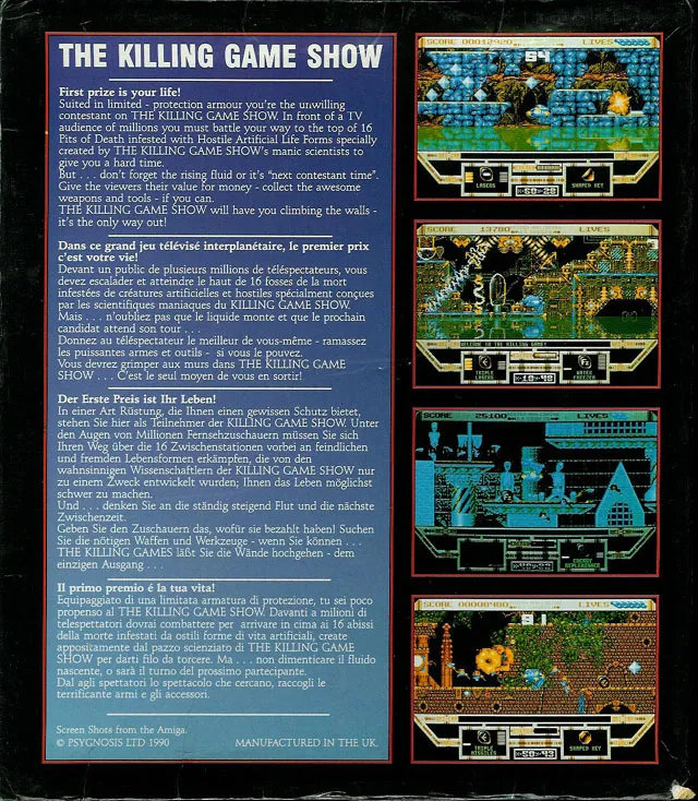 The Killing Game Show box back