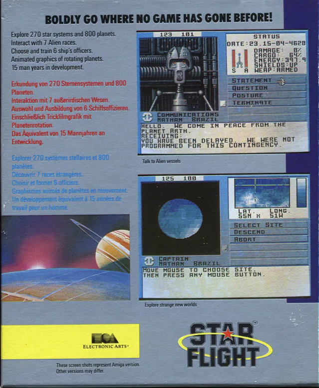 Star Flight box back