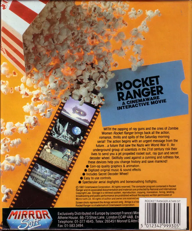 Rocket Ranger box back