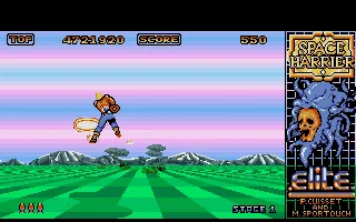 Backdrop artwork for Space Harrier