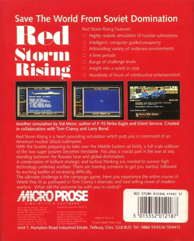 Red Storm Rising box back
