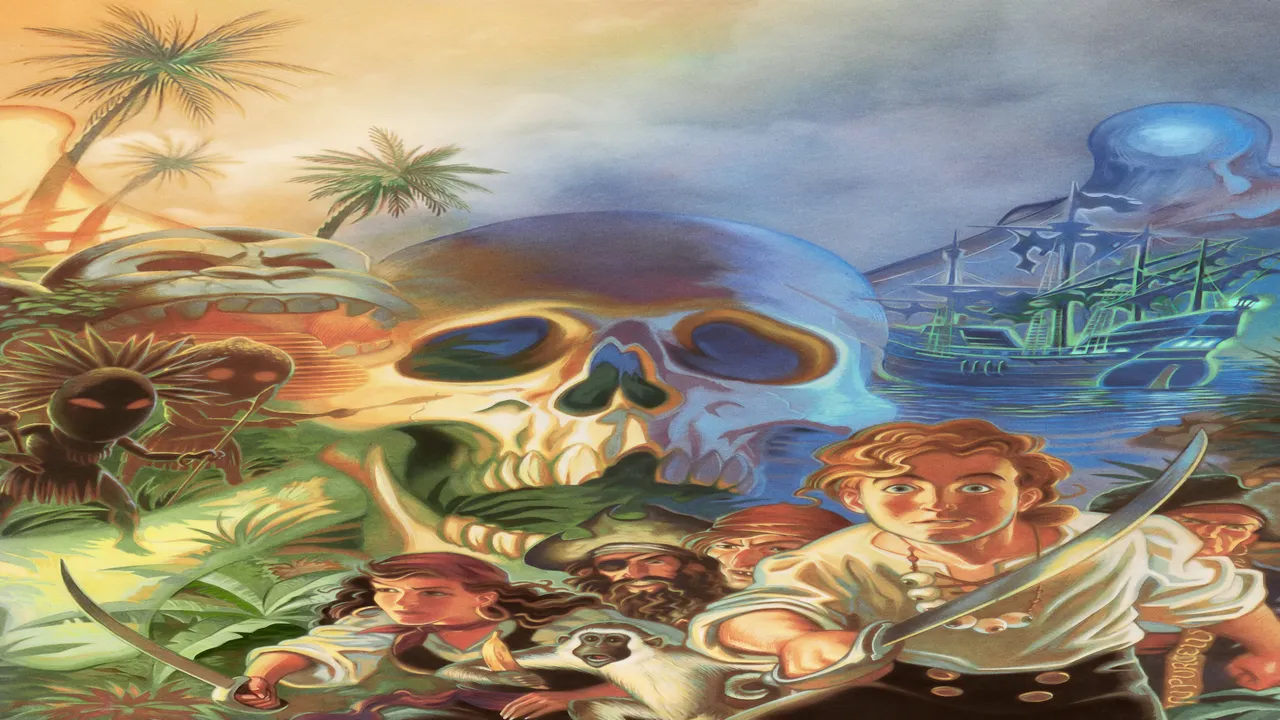 Backdrop artwork for Secret of Monkey Island, The