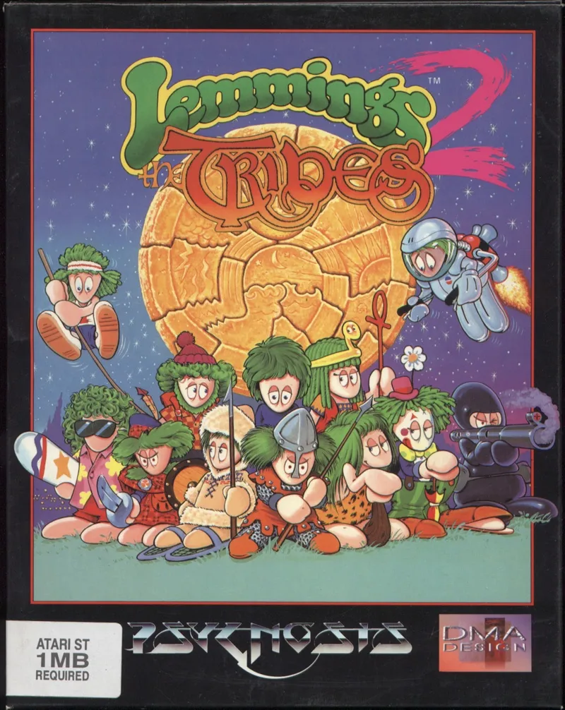 Lemmings 2: The Tribes box art