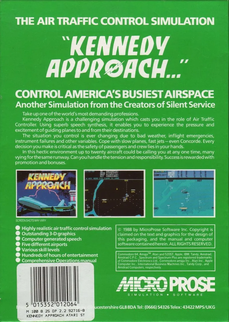 Kennedy Approach box back