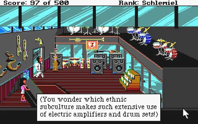 Backdrop artwork for Leisure Suit Larry 2: Leisure Suit Larry Goes Looking For Love: In Several Wrong Places