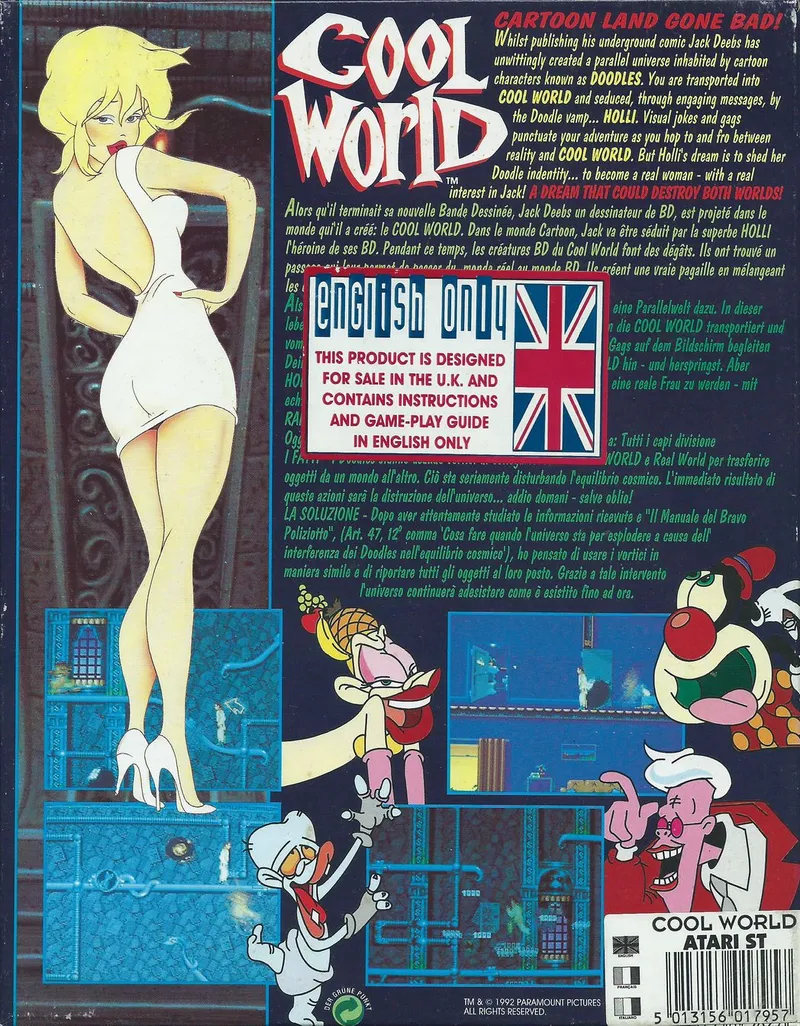 Cool World box back