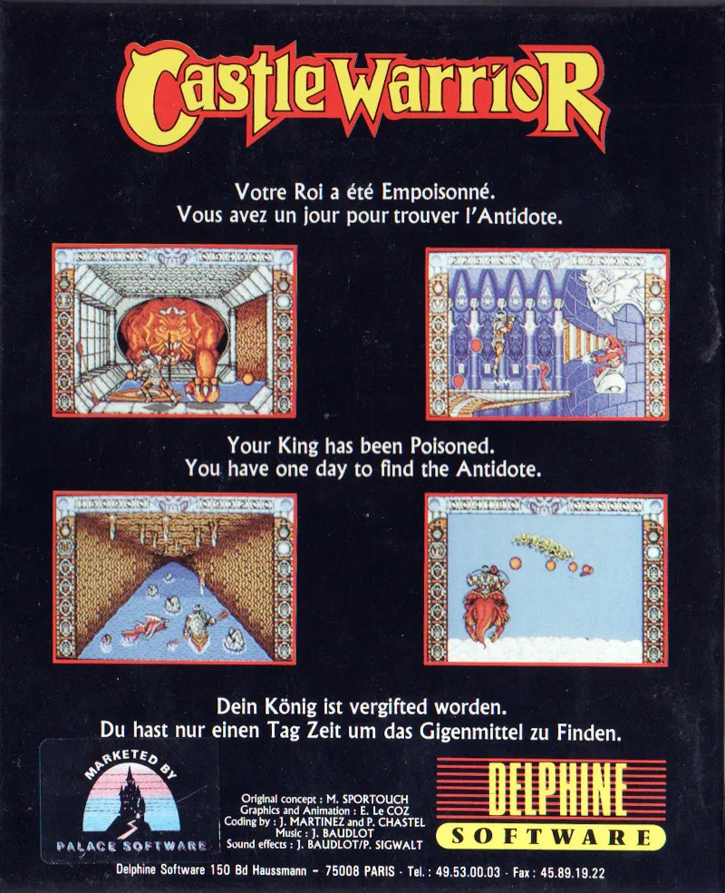 Castle Warrior box back
