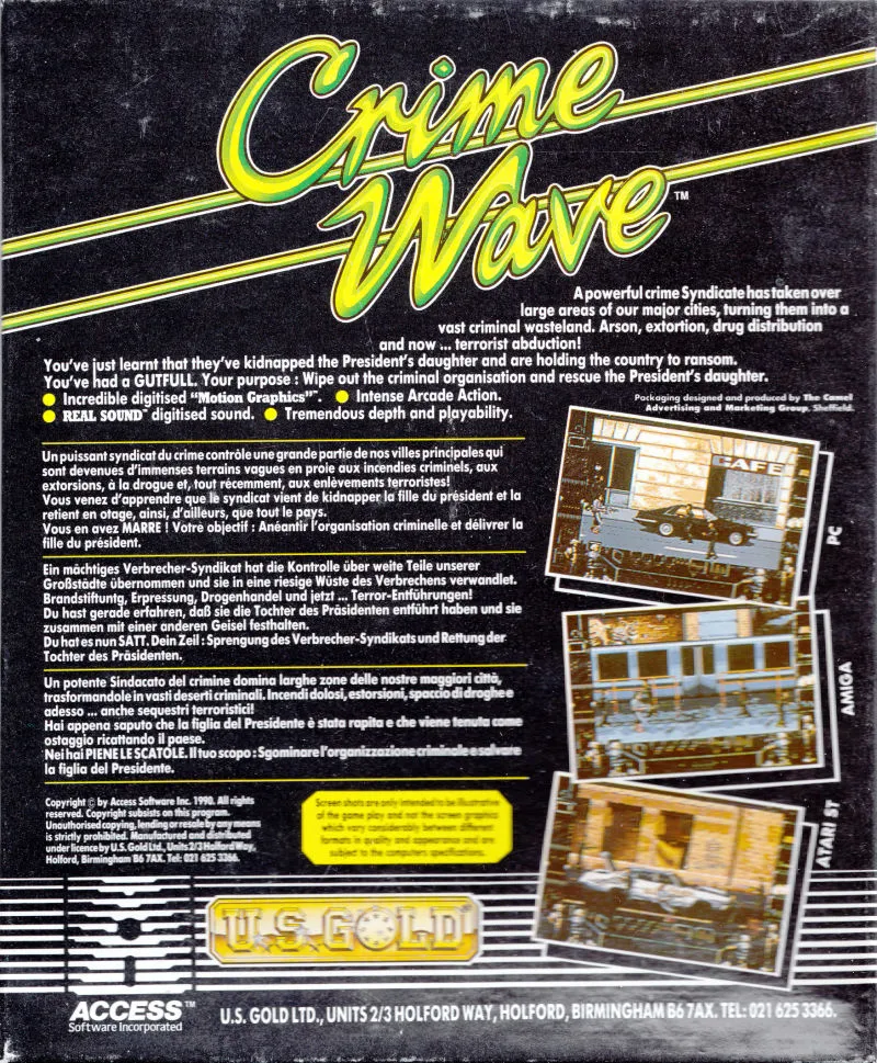 Crime Wave box back