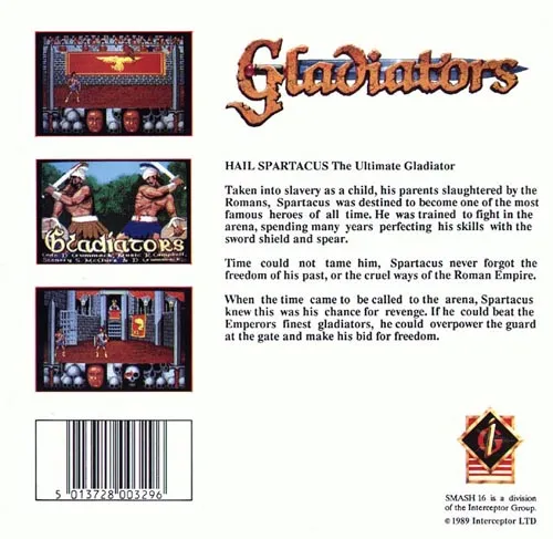Gladiators box back