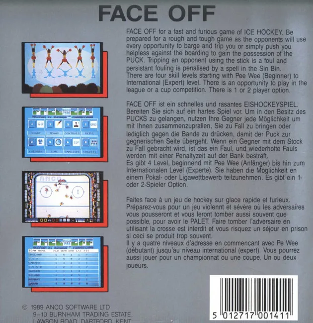 Face Off box back