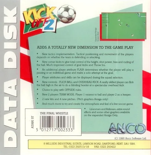 Kick Off 2: The Final Whistle box back
