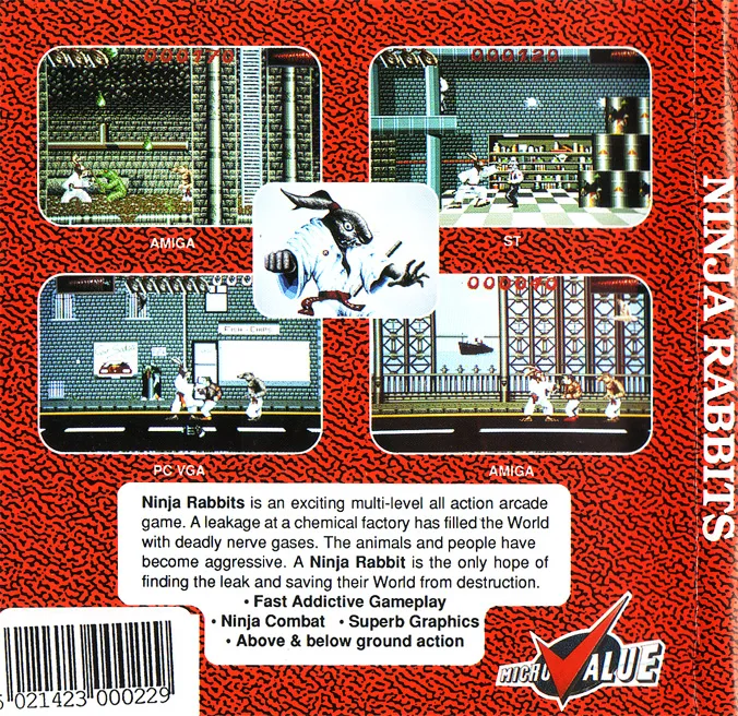 Ninja Rabbits box back