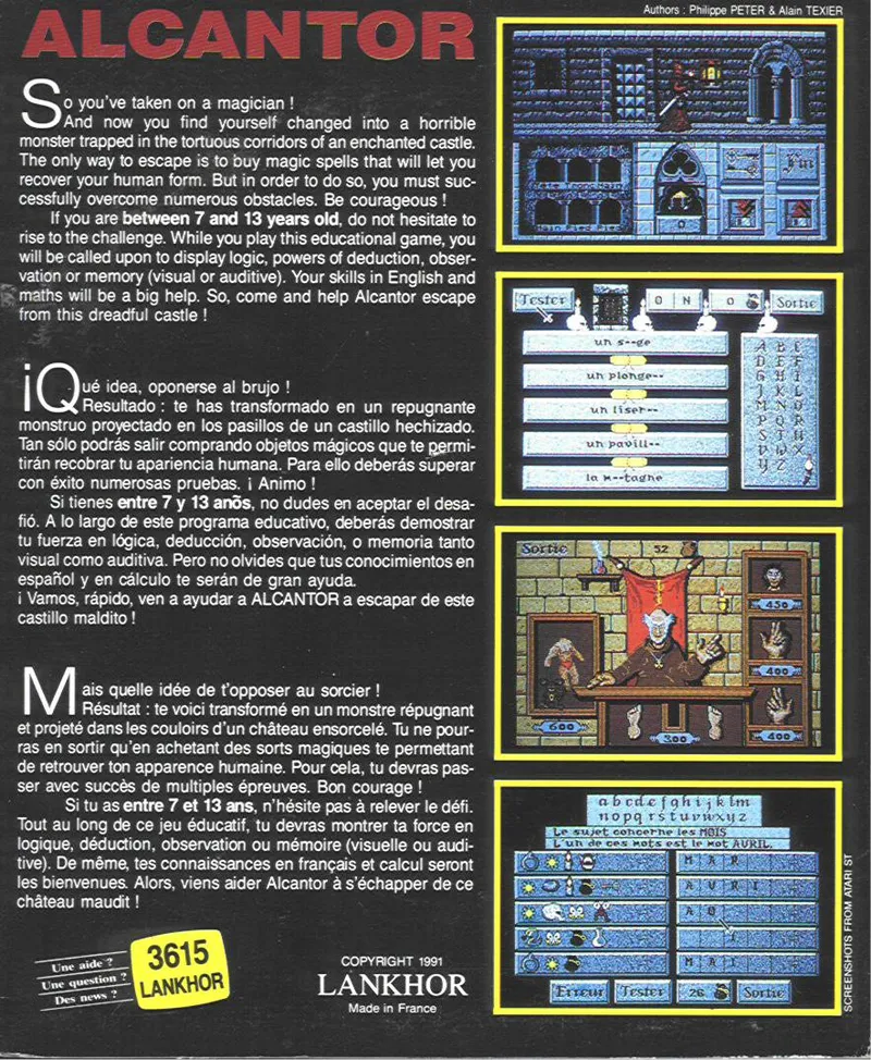 Alcantor box back