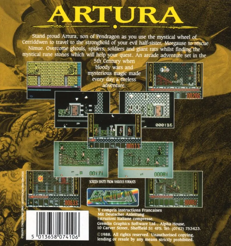 Artura box back