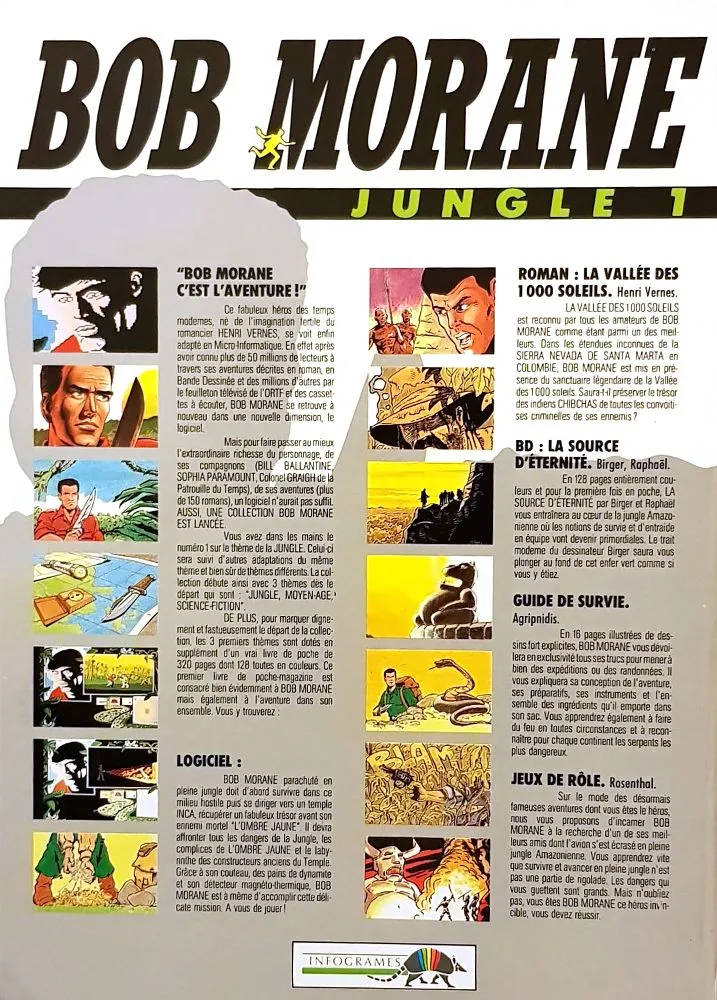Bob Morane: Jungle 1 box back