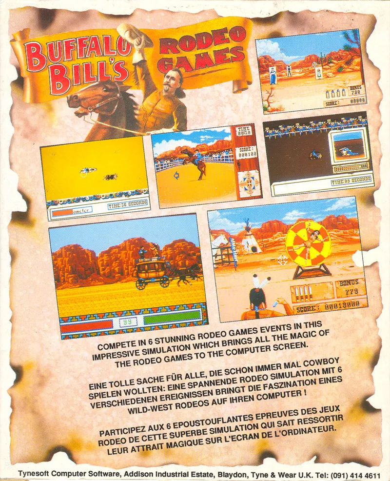 Buffalo Bill's Wild West Show box back