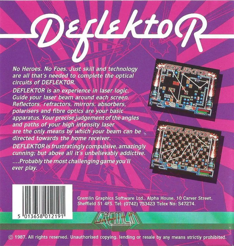 Deflektor box back