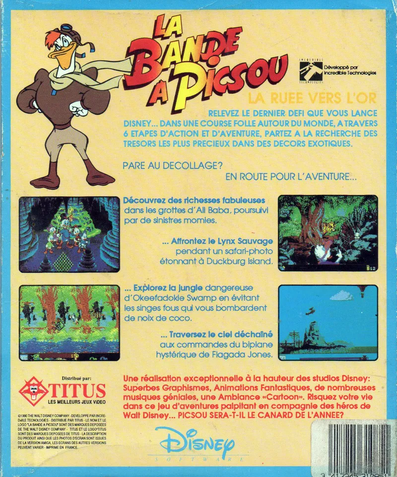 Duck Tales: The Quest for Gold box back