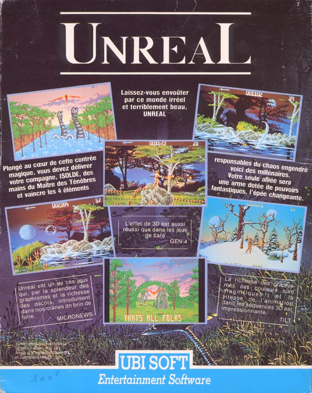 Unreal box back